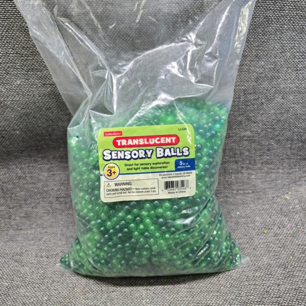 Lakeshore Translucent Sensory Balls 5lb‎ Green STEM Light Table Toy LL539
